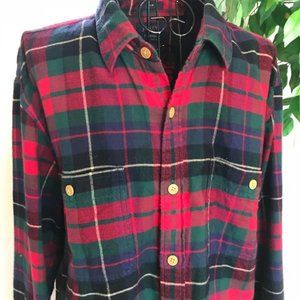 J. Crew Slim Flannel Multi-Colored Long Sleeve Top